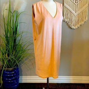 Pink & Gold microsuede-feel dress